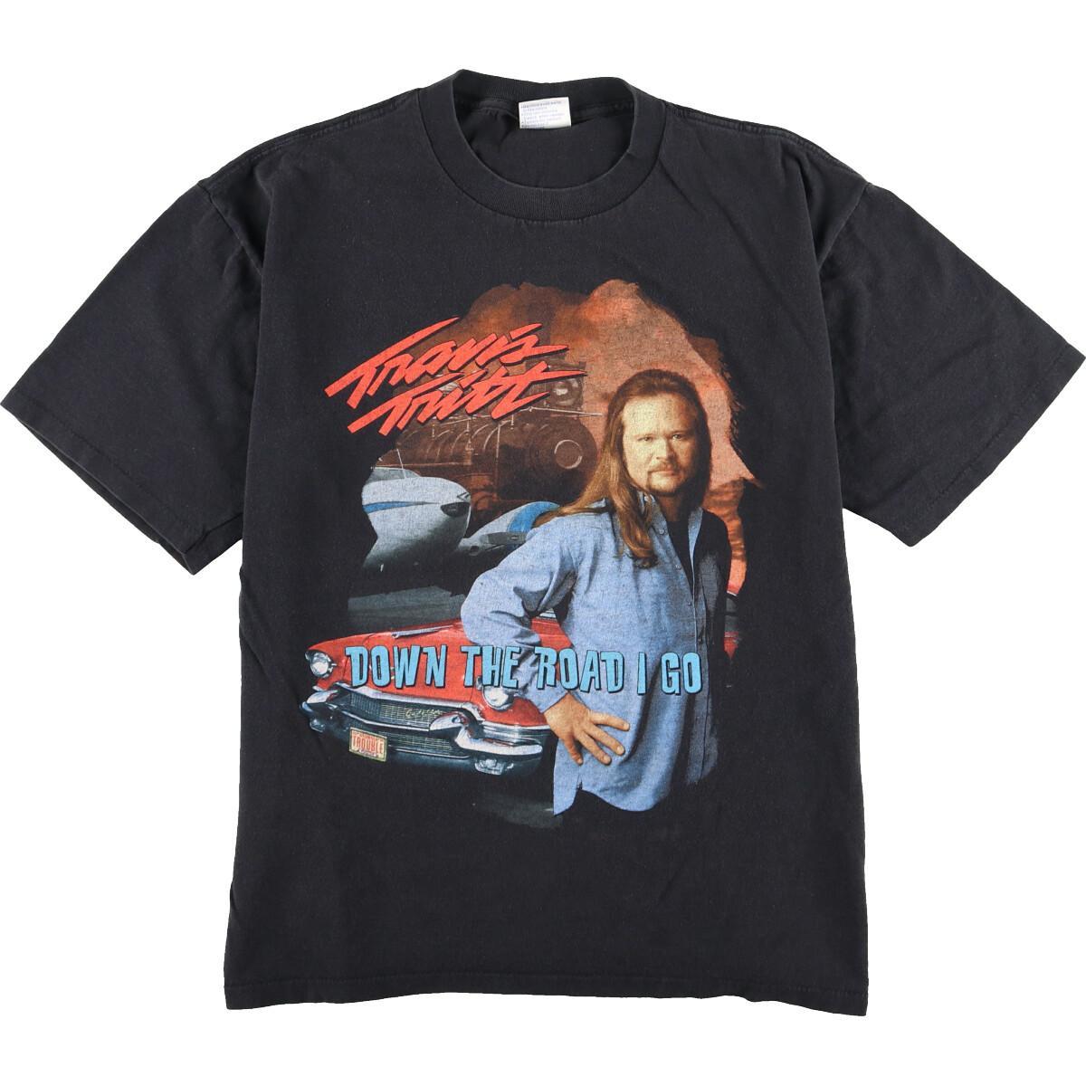 古着 All Sport Travis Tritt トラヴィス トリット DOWN THE ROAD I GO バンドTシャツ メンズL /eaa176689 【210711】【HNY22】