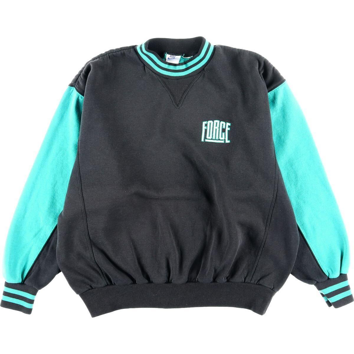 90年代 ナイキ NIKE FORCE ハイネック モックネック ロゴスウェット トレーナー メンズL ヴィンテージ /eaa180975 【中古】 【210723】