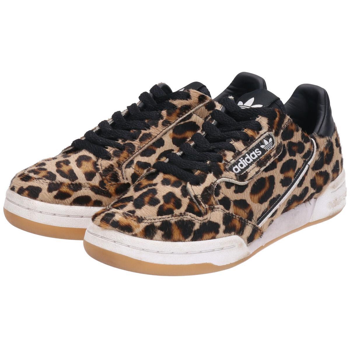 古着 アディダス Adidas Continental レオパード柄 ヒョウ柄 スニーカー Us4 レディース22 0cm Saa スニーカー 古着屋jam ジャム