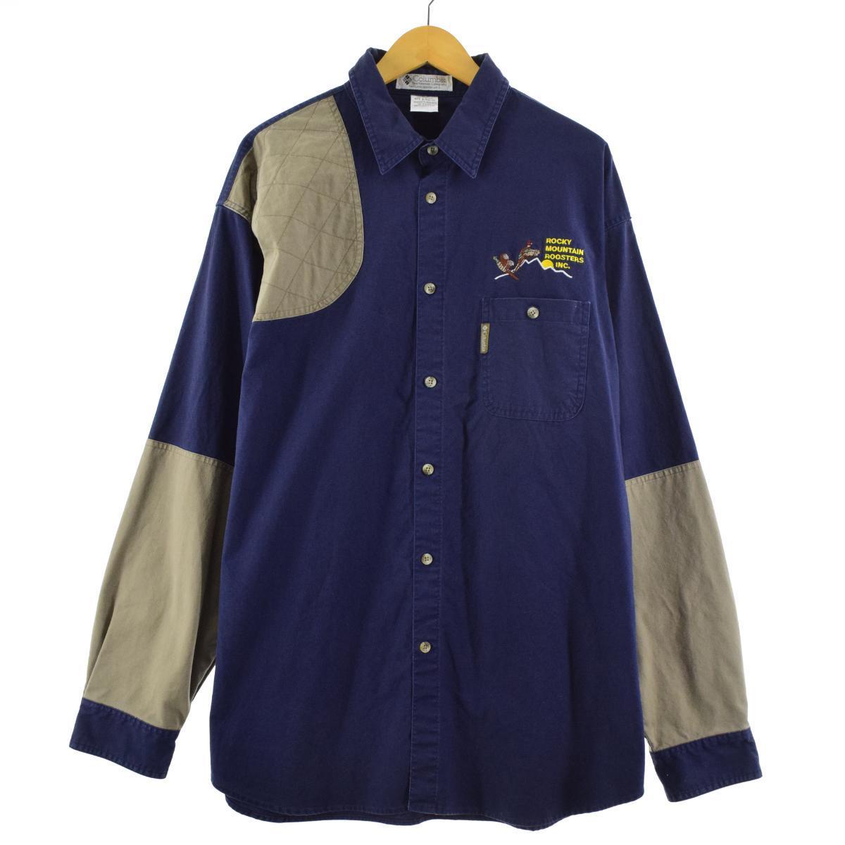 90年代 コロンビア Columbia 長袖 ハンティングシャツ メンズXXL ヴィンテージ /eaa181341 【中古】 【210719】