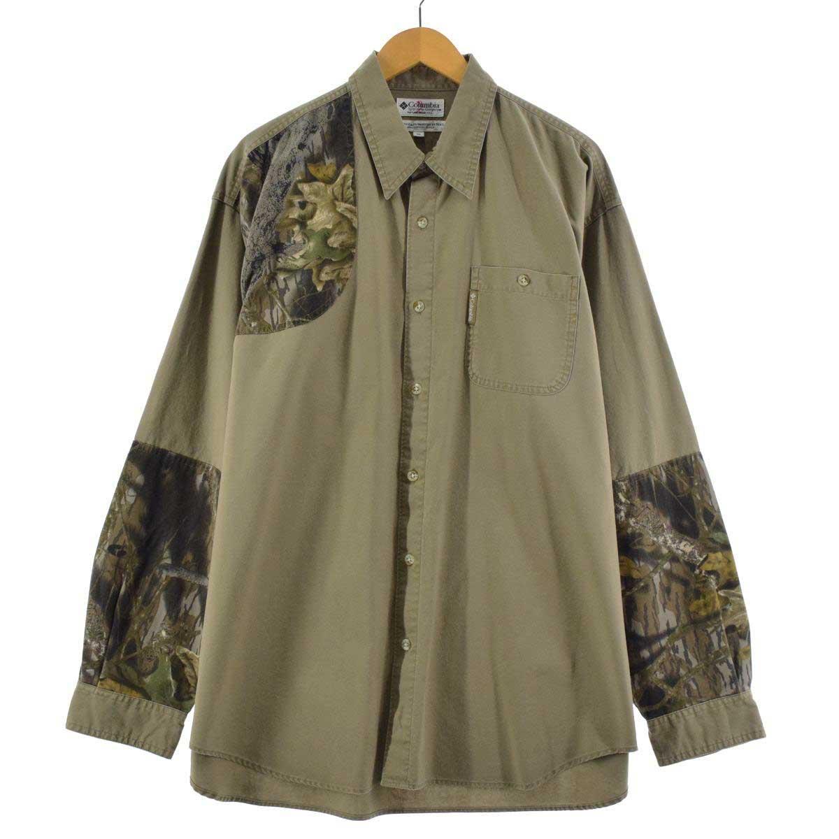 コロンビア Columbia リアルツリーカモ 迷彩柄 長袖 ハンティングシャツ メンズXXL /eaa181349 【中古】 【210719】