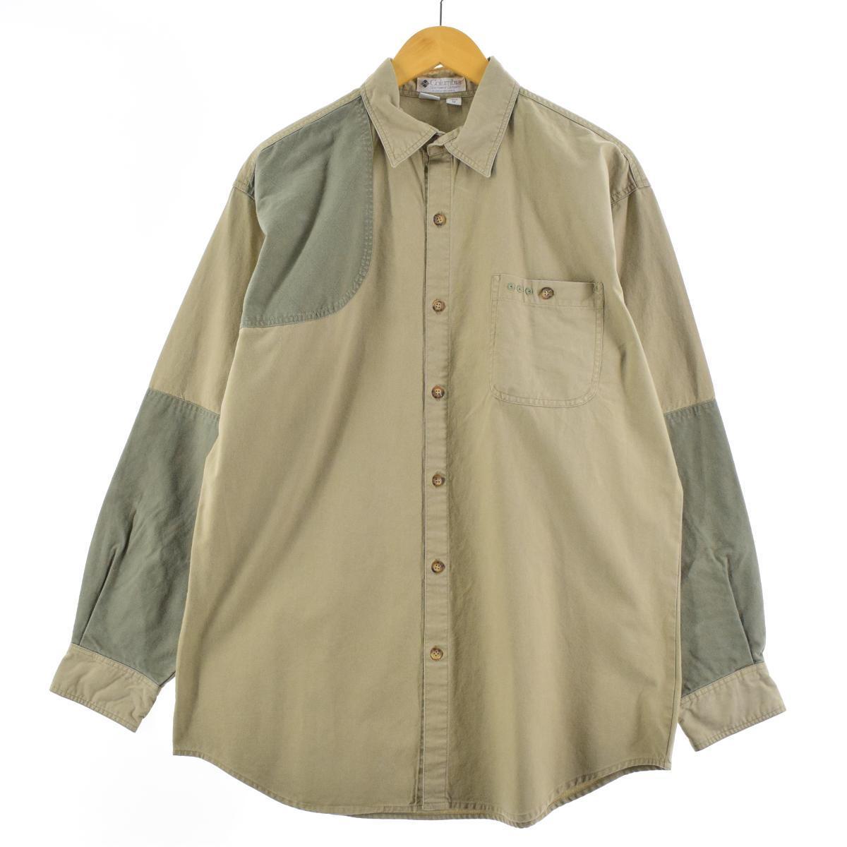 90年代 コロンビア Columbia 長袖 ハンティングシャツ メンズL ヴィンテージ /eaa181350 【中古】 【210719】