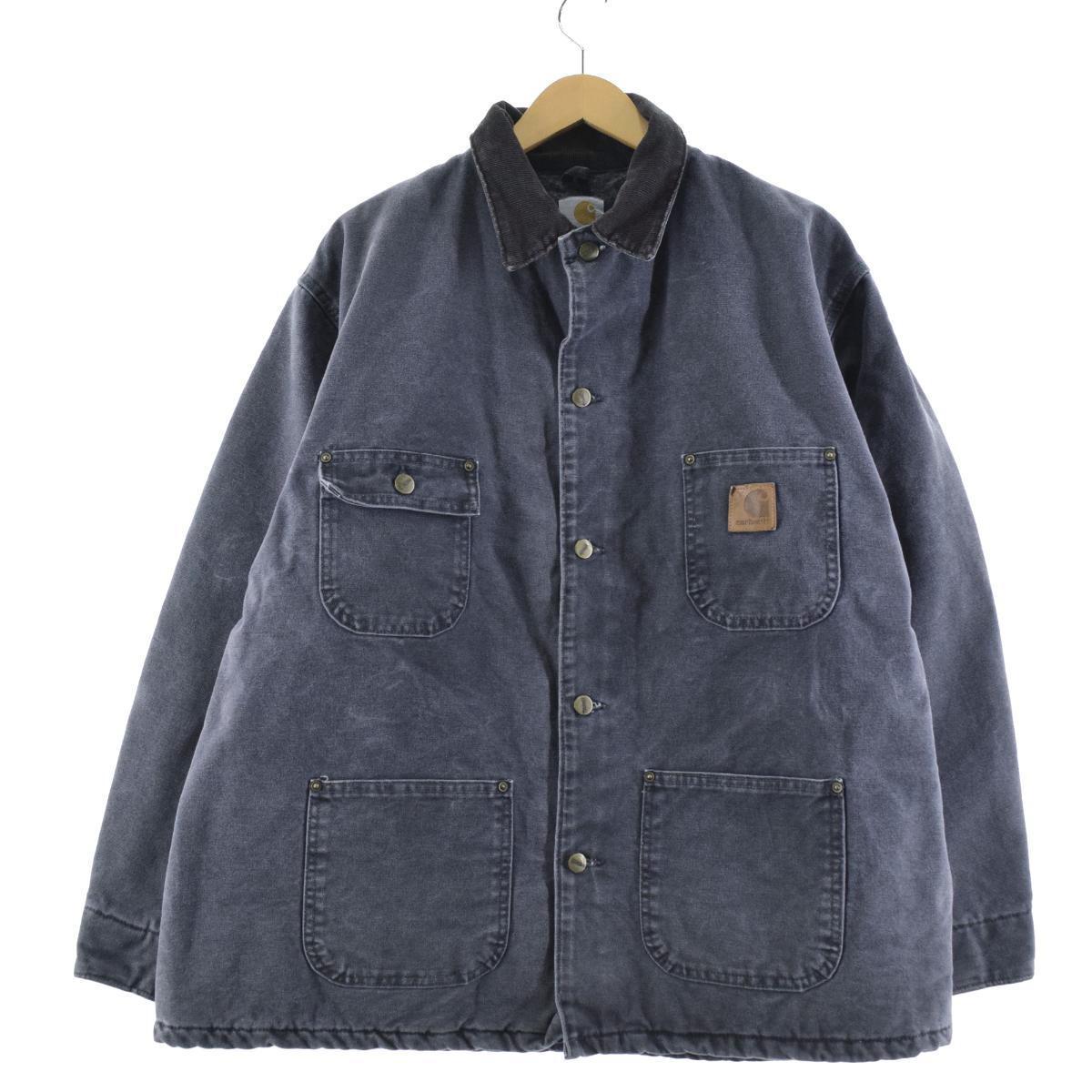 古着 90年代 カーハート Carhartt ミシガンチョアコート ダック地カバーオール USA製 メンズXL ヴィンテージ /eaa185934 【211015】