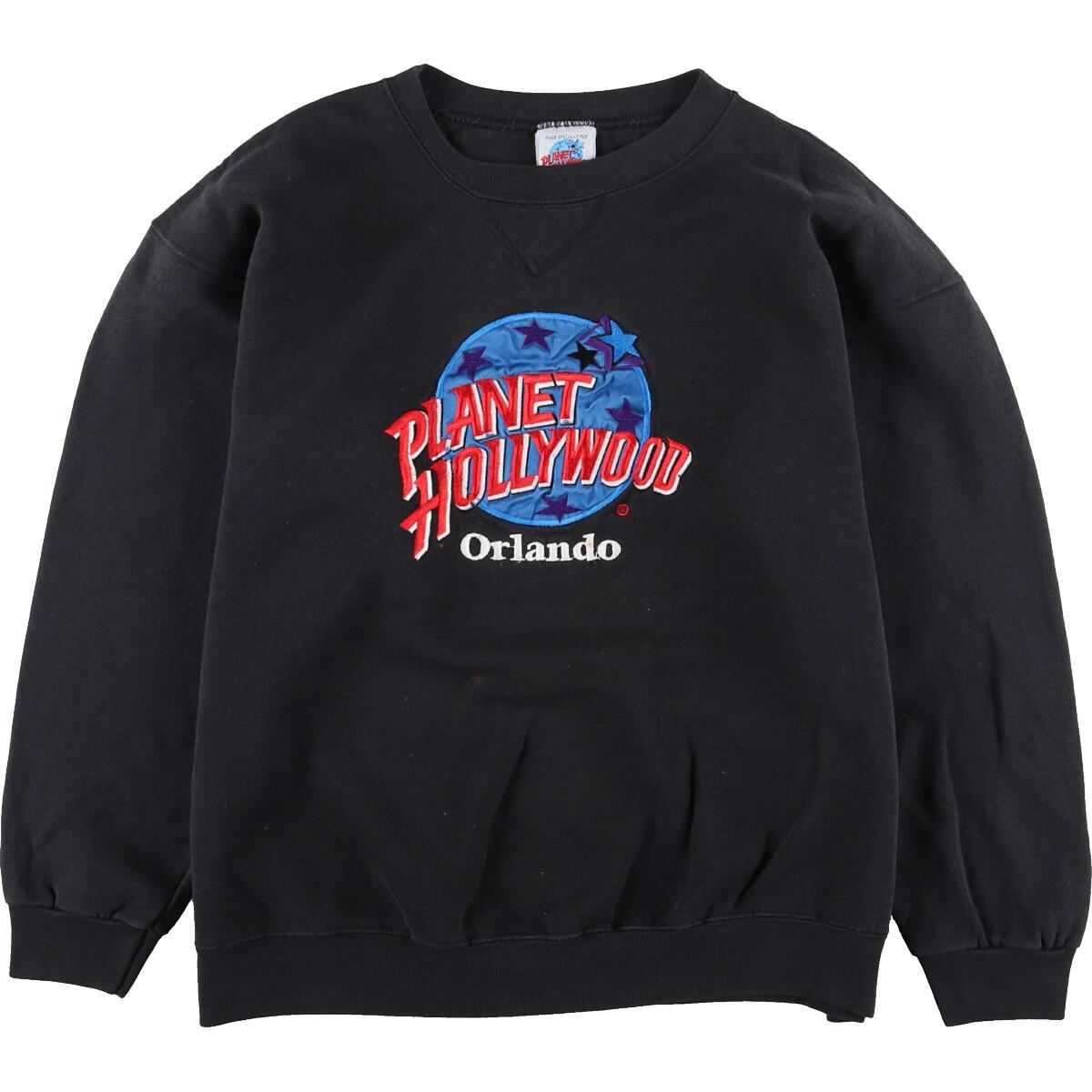 プラネットハリウッド PLANET HOLLYWOOD ORLANDO ロゴスウェット トレーナー USA製 メンズXL /eaa197197 【中古】 【210826】