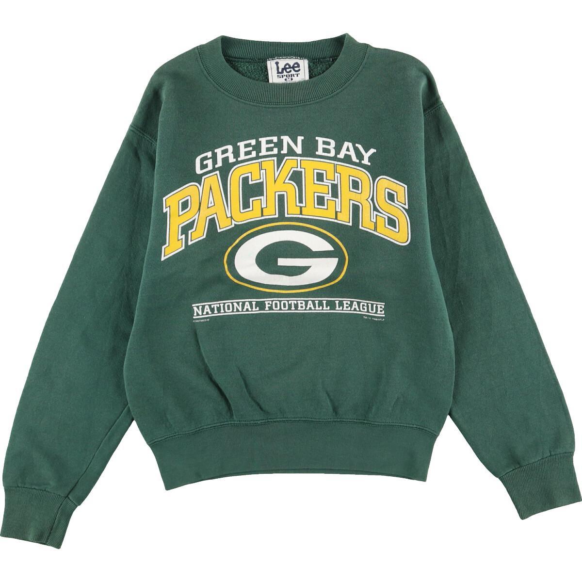 古着 90年代 リー Lee Nfl Greenbay Packers グリーンベイパッカーズ プリントスウェットシャツ トレーナー Usa製 レディースs ヴィンテージ Eaa トレーナー 古着屋jam ジャム