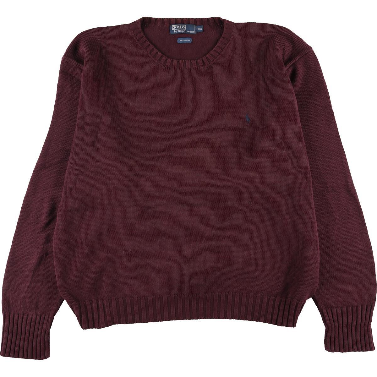 古着 ラルフローレン Ralph Lauren POLO by Ralph Lauren コットンニットセーター メンズXXL /eaa195499 【210916】