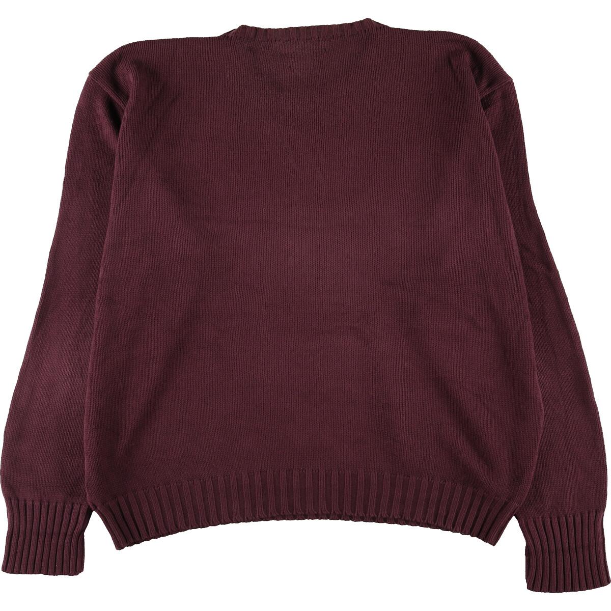 古着 ラルフローレン Ralph Lauren POLO by Ralph Lauren コットンニットセーター メンズXXL /eaa195499 【210916】