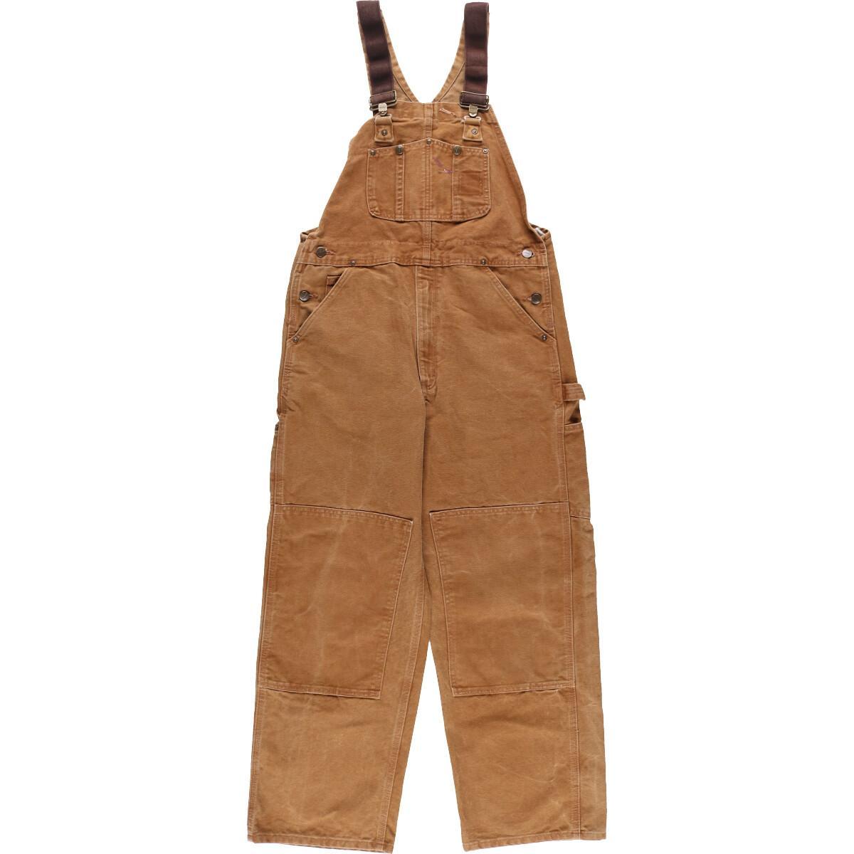 古着 カーハート Carhartt ダブルニー ダック地 オーバーオール メンズw35 /eaa203917 【中古】 【211021】