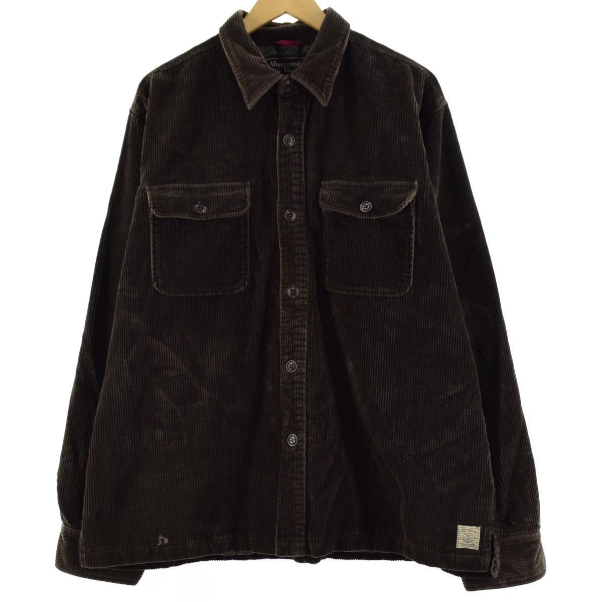 古着 アバクロンビーアンドフィッチ Abercrombie&Fitch 長袖 コーデュロイシャツジャケット メンズXL /eaa200270 【211203】【KF2112】【HNY22】