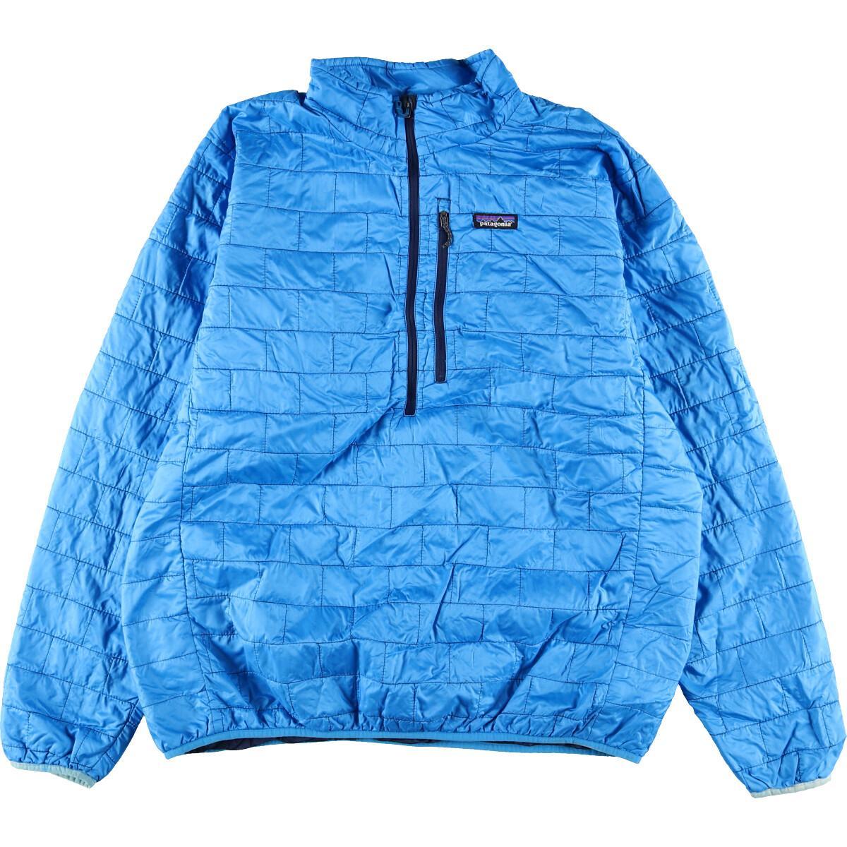 納得できる割引 Patagonia Nano Pullover 840f9 パタゴニア プリマロフト ナノパフ プルオーバー ブルー サイズxl Zip Half Puff Xlサイズ以上