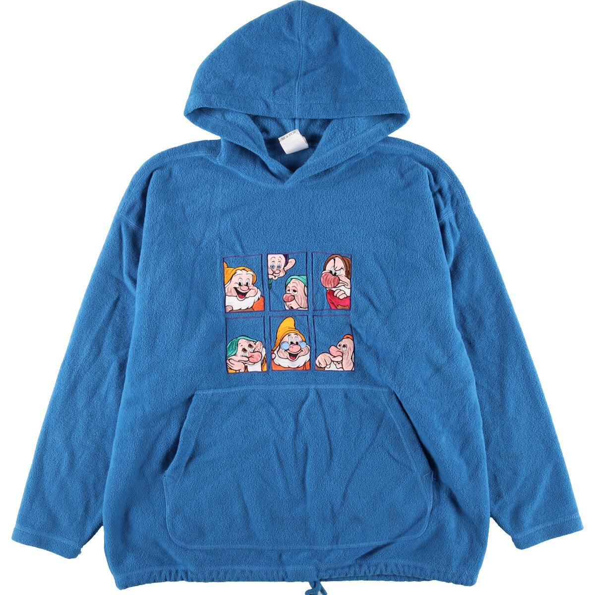 古着 The Disney Store 白雪姫 七人の小人 プルオーバー フリースパーカー レディースxxl Eaa5595 Hny22 Cs22 Ss23 2buy23 フリースジャケット 古着屋jam ジャム