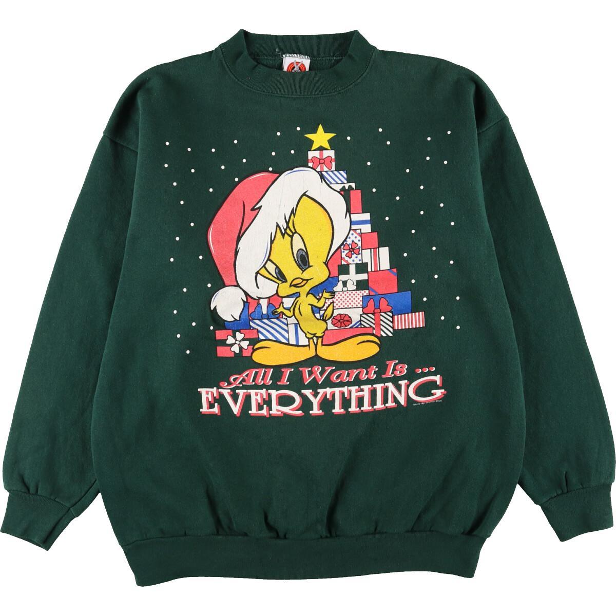 19最新モデル Usa製古着90sルーニーテューンズ トゥイーティー プリント スウェット 予約商品送料無料 メンズ トップス Roe Solca Ec