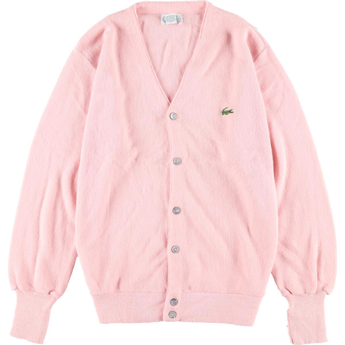 古着 80 90年代 ラコステ Lacoste Izod アクリルニットカーディガン Usa製 レディースl Eaa カーディガン 古着屋jam ジャム