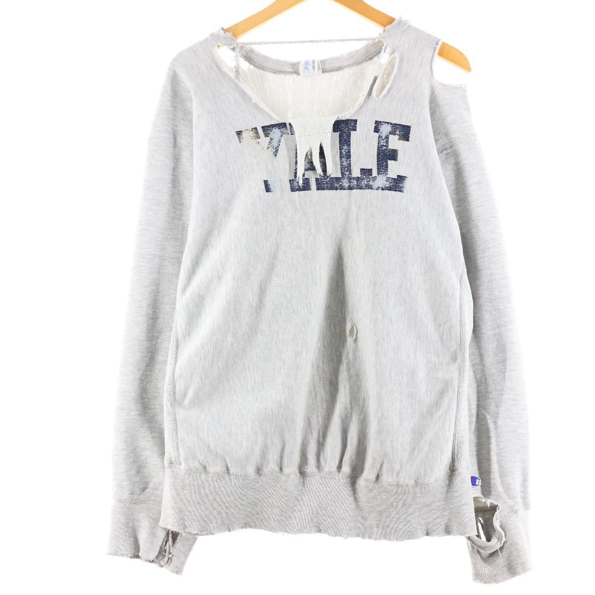 古着 雰囲気系 80年代 チャンピオン Champion リバースウィーブ トリコタグ Yaleイエール大学 カレッジスウェットシャツ トレーナー メンズm レディースl ヴィンテージ Eaa トレーナー 古着屋jam ジャム