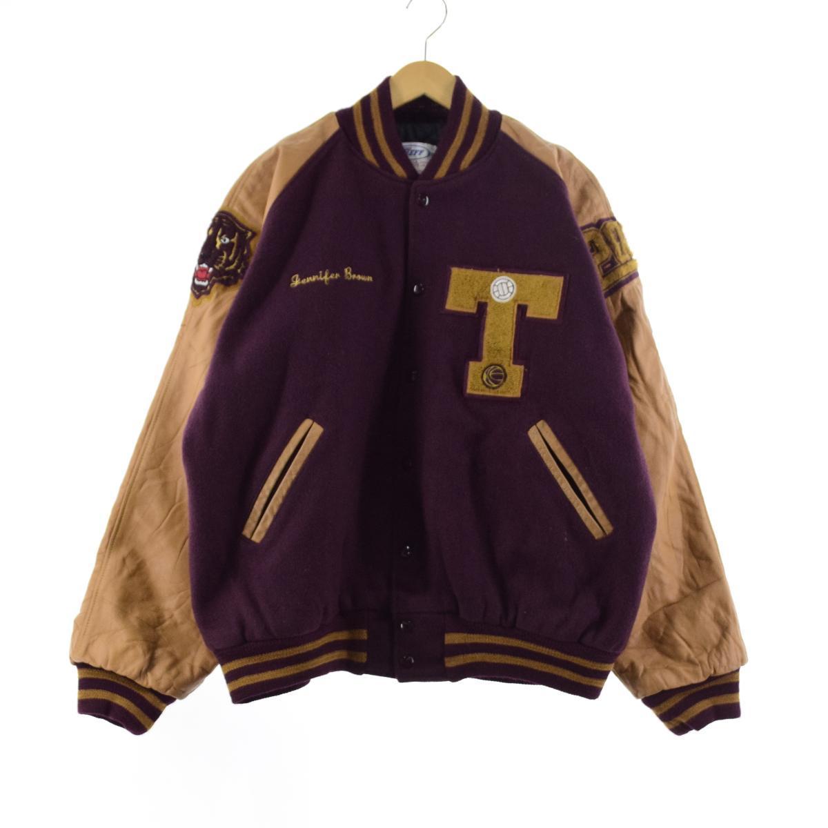 ソフトパープル 70s 〜 vintage テディ design old スタジャン