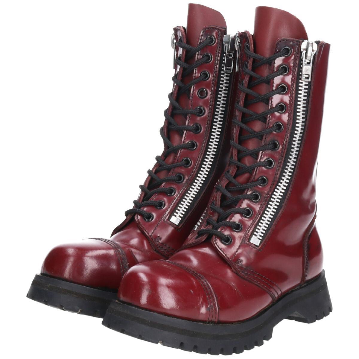 古着 Demonin スチールトゥ 編み上げブーツ 6 レディース24.5cm /saa007293 【中古】 【211231】