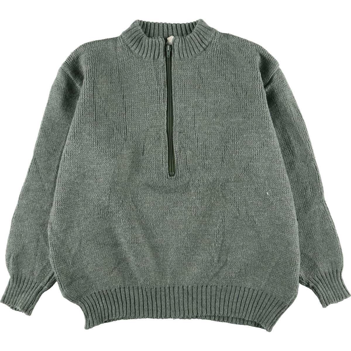 古着 ウールニットハーフジップセーター メンズS /eaa224849 【中古】 【220122】