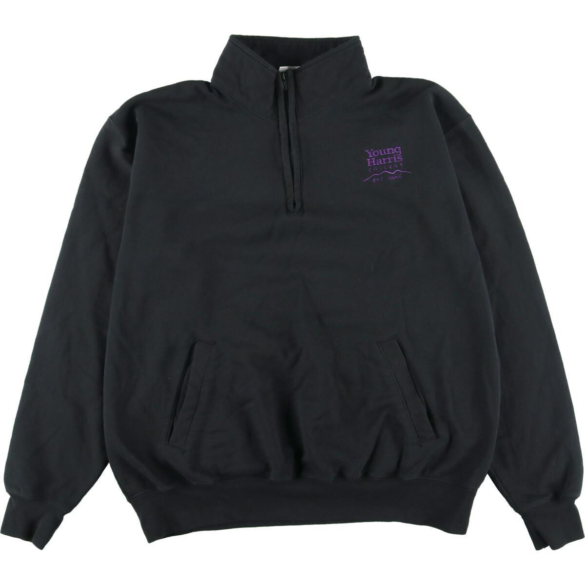 古着 チャンピオン Champion ECO FLEECE ハーフジップ カレッジスウェットシャツ トレーナー メンズXL /eaa203381 【中古】 【220124】