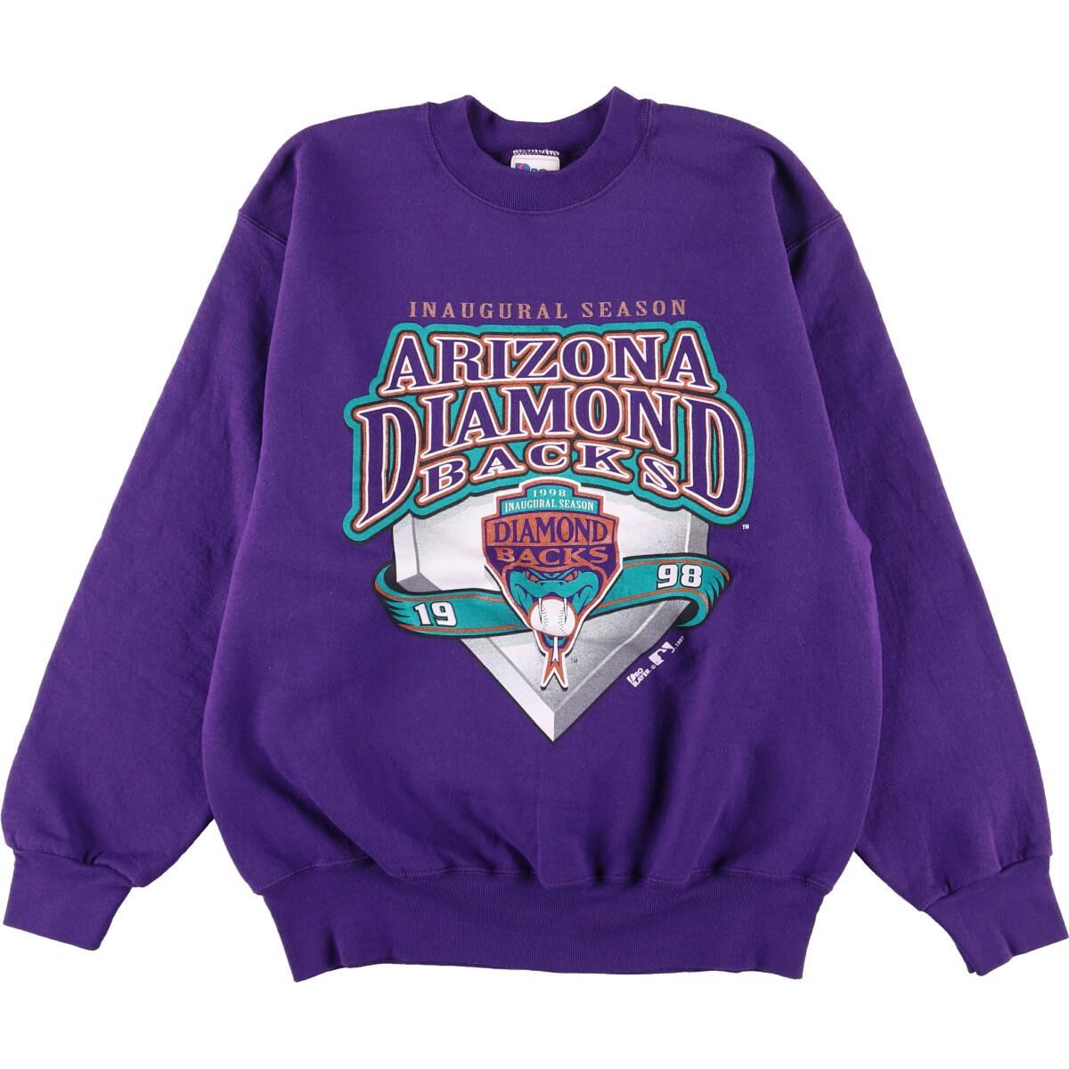 古着 90年代 PRO LAYER MLB ARIZONA DIAMONDBACKS アリゾナダイヤモンドバックス ロゴスウェット トレーナー USA製 メンズL ヴィンテージ /eaa225186 【中古】 【220131】