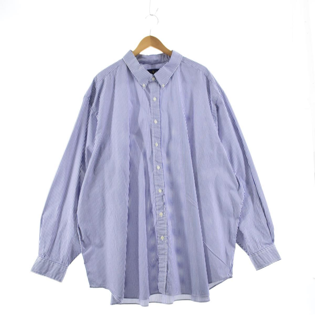 古着 ラルフローレン Ralph Lauren 長袖 ボタンダウンストライプシャツ フリーサイズ /eaa233893 【中古】 【220228】