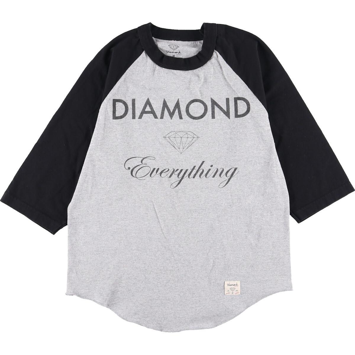 古着 Diamond 七分袖 ラグランTシャツ USA製 レディースM /eaa233657 【220310】【ell2b10f】【2buy2206】