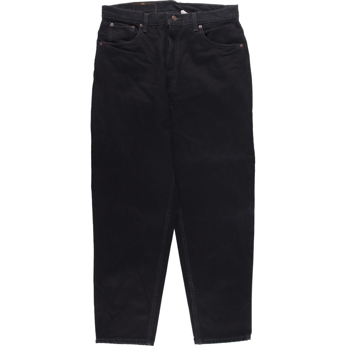 古着 90年代 リーバイス Levi's 550 RELAXED FIT TAPERED LEG ブラックジーンズ テーパードデニムパンツ USA製 メンズw36 ヴィンテージ /eaa245672 【220505】【2buy2206】