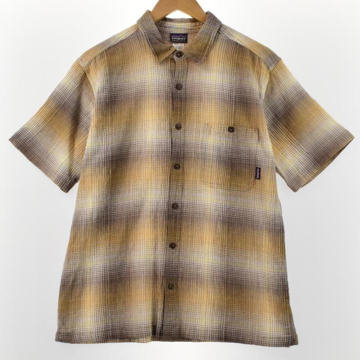 古着 11年製 パタゴニア Patagonia 52921SP11 チェック柄 半袖 ボックスシャツ メンズM /eaa243244 【中古】 【220430】