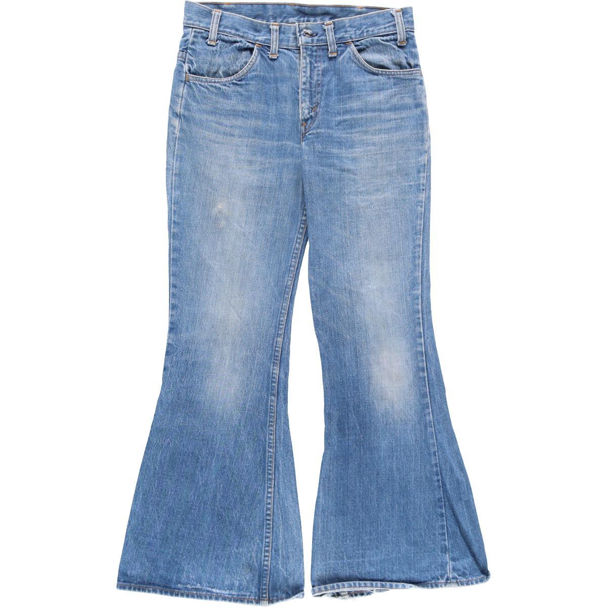 古着 70年代 リーバイス Levi's 684 ビッグE BIG E ビッグベル ベルボトムジーンズ デニムパンツ メンズw30 ヴィンテージ /eva000442 【V2206】 【220514】【2buy2206】 【70%OFF】 Levi's フレアパンツ 684 ビックE デニム/ジーンズ