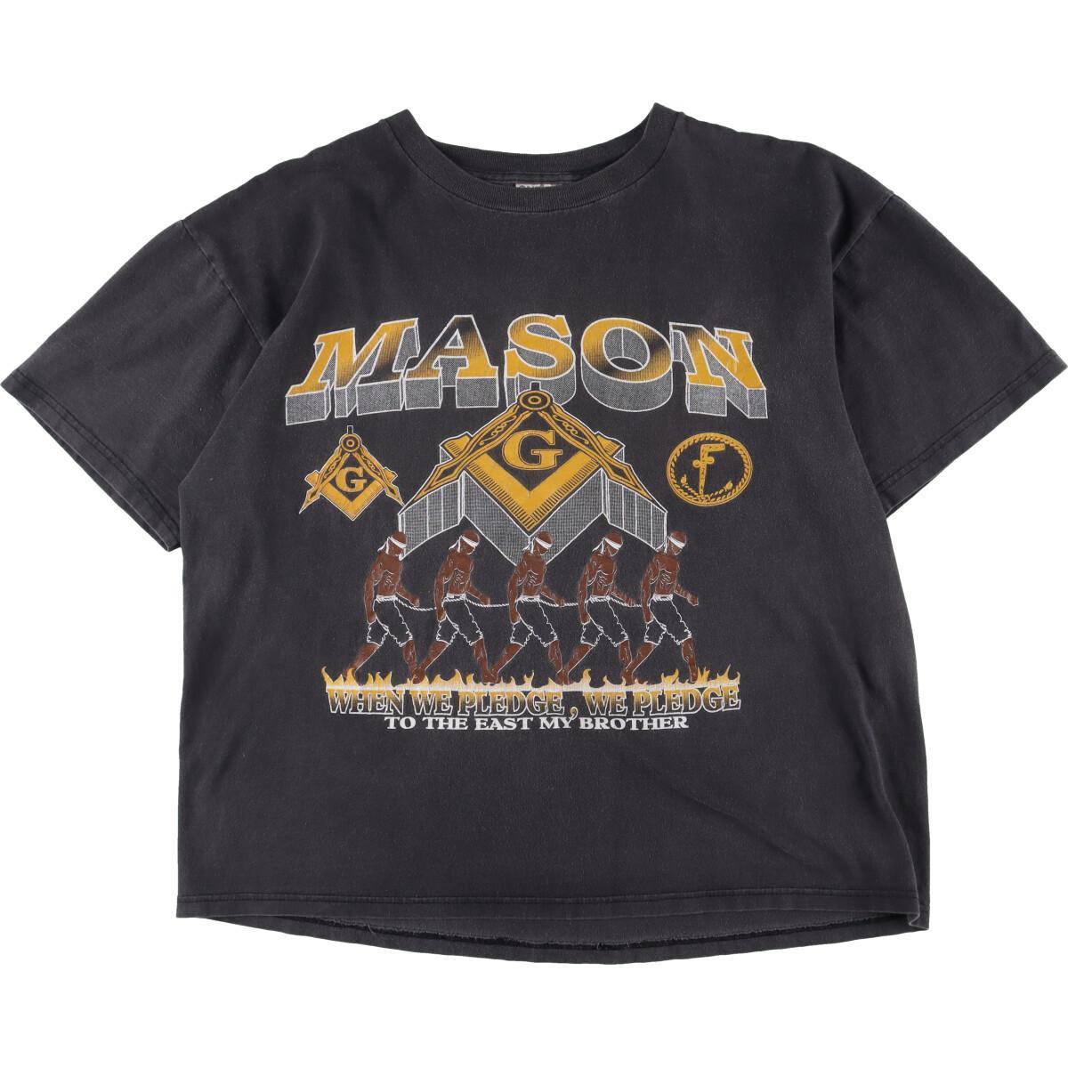 古着 90年代 オニータ Oneita Freemasonry フリーメイソン プリントtシャツ メンズxl ヴィンテージ Eva V26 2513 2buy26 グラフィックtシャツ 古着屋jam ジャム