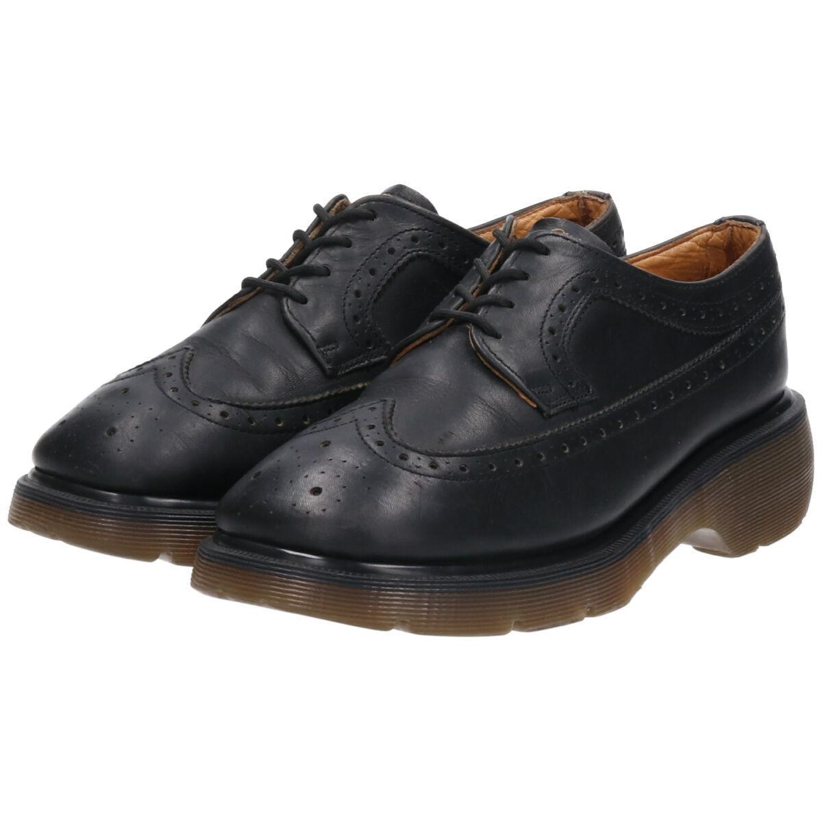 古着 ドクターマーチン Dr.Martens ウイングチップ 厚底 4ホールシューズ 英国製 UK6 レディース24.5cm /saa007962 【中古】 【220616】