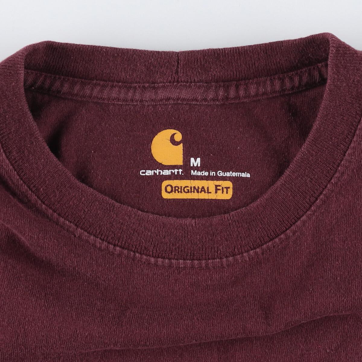 古着 カーハート Carhartt ORIGINAL FIT 半袖 ワンポイントロゴポケットTシャツ メンズL /eaa254713 【220519】