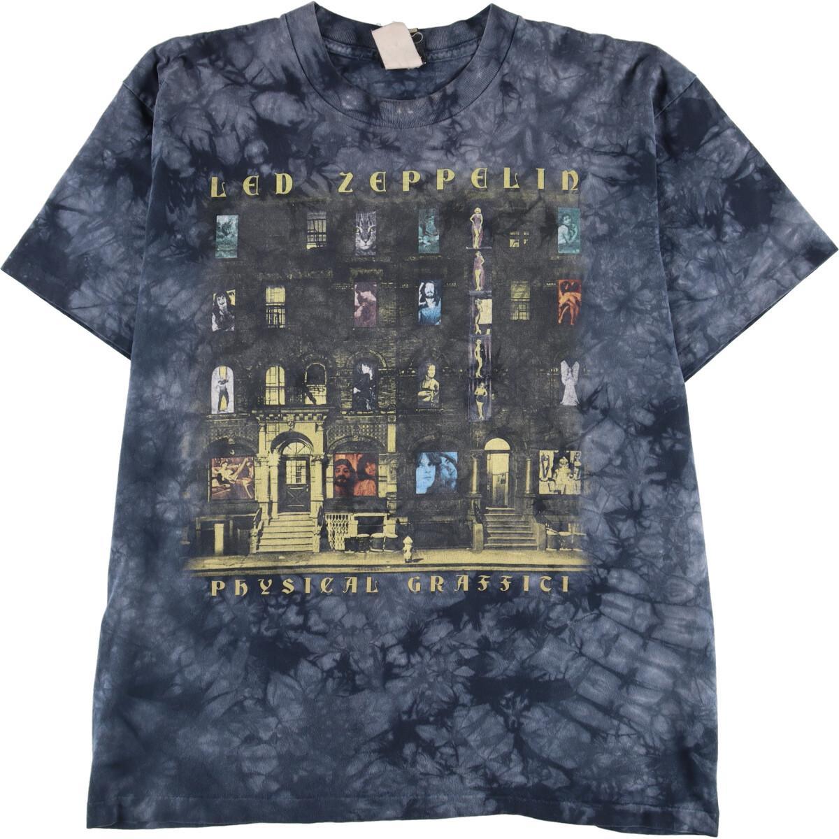 古着 90年代 リキッドブルー LIQUID BLUE LED ZEPPELIN レッドツェッペリン PHYSICAL GRAFFITI フィジカルグラフィティ タイダイ柄 バンドTシャツ USA製 メンズL ヴィンテージ /eaa258173 【中古】 【220618】のサムネイル