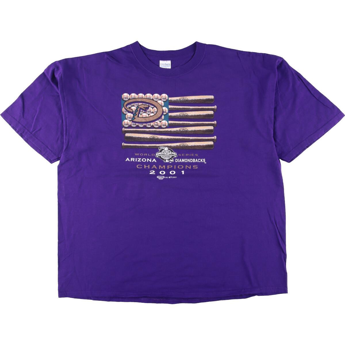 古着 ギルダン GILDAN MLB ARIZONA DIAMONDBACKS アリゾナダイヤモンドバックス スポーツプリントTシャツ メンズXXL /eaa258336 【中古】 【220627】