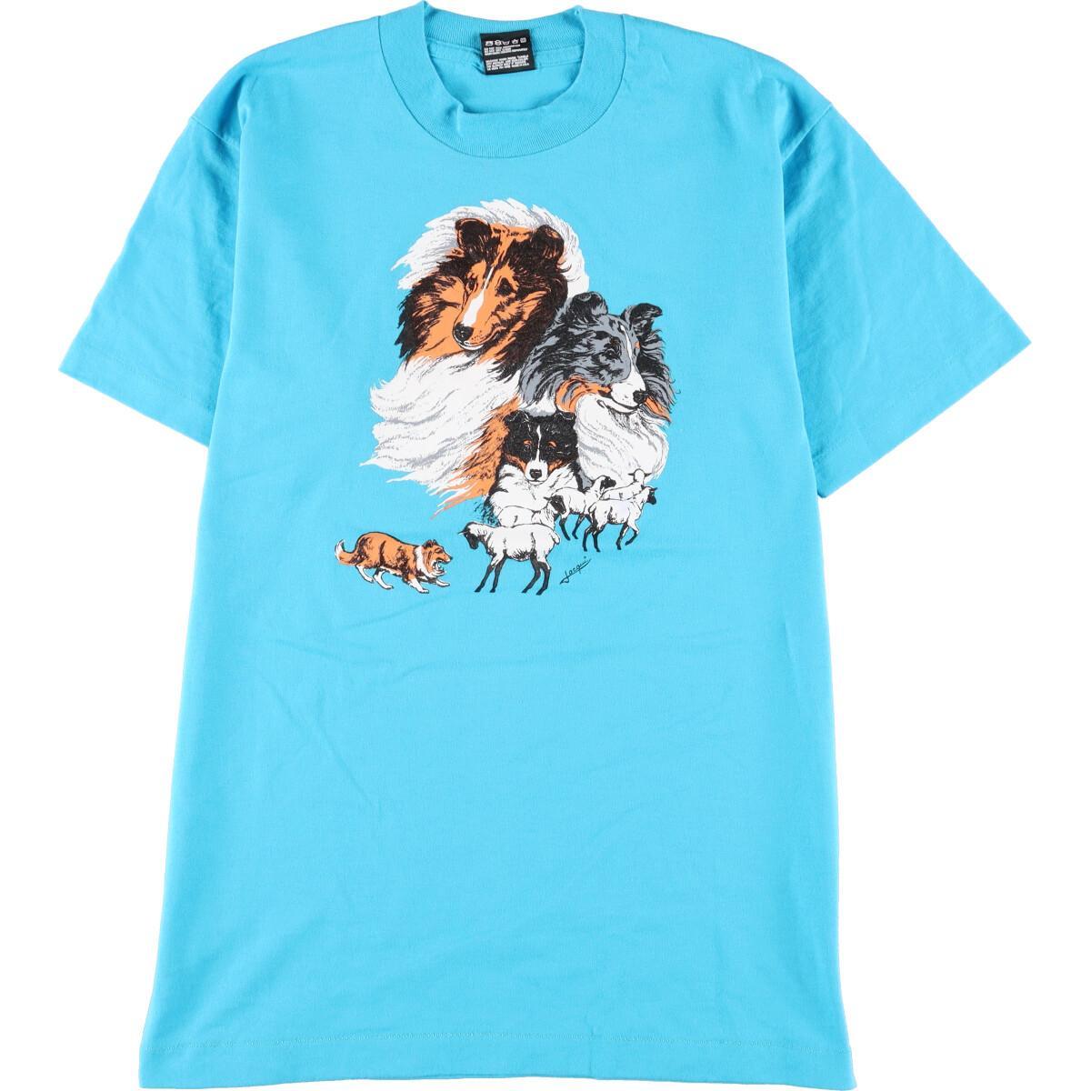 2022超人気 vintage ドッグt tシャツ 80s フルーツオブザルーム