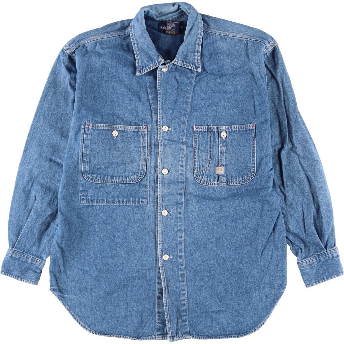 古着 ラルフローレン Ralph Lauren Ralph Lauren 長袖 デニムシャツ メンズm Eaa 2616 デニムシャツ 古着屋jam ジャム