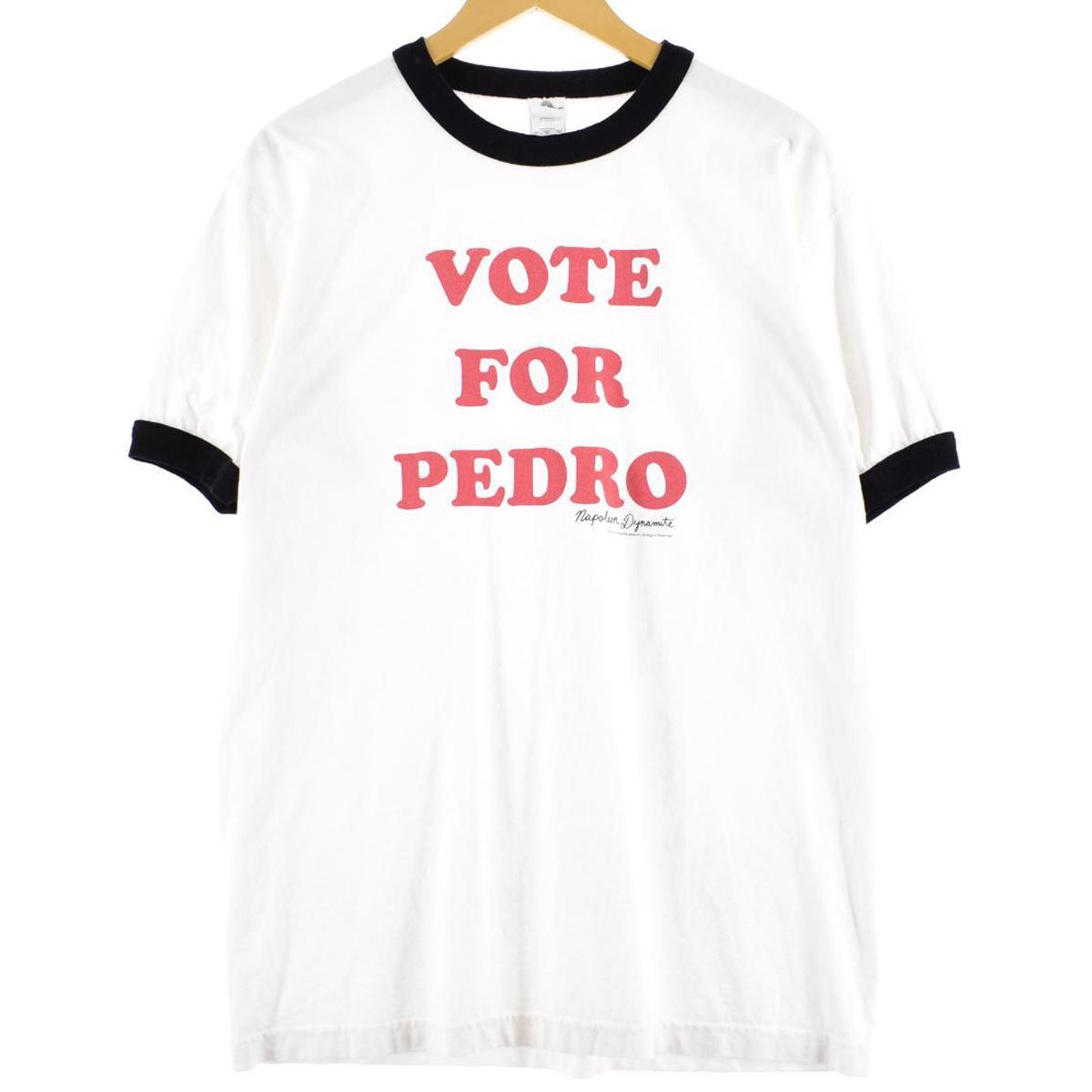 古着 ALSTYLE NAPOLEON DYNAMITE ナポレオンダイナマイト VOTE FOR PEDRO 映画 ムービーTシャツ リンガーTシャツ メンズL /eaa264321 【中古】 【220623】のサムネイル