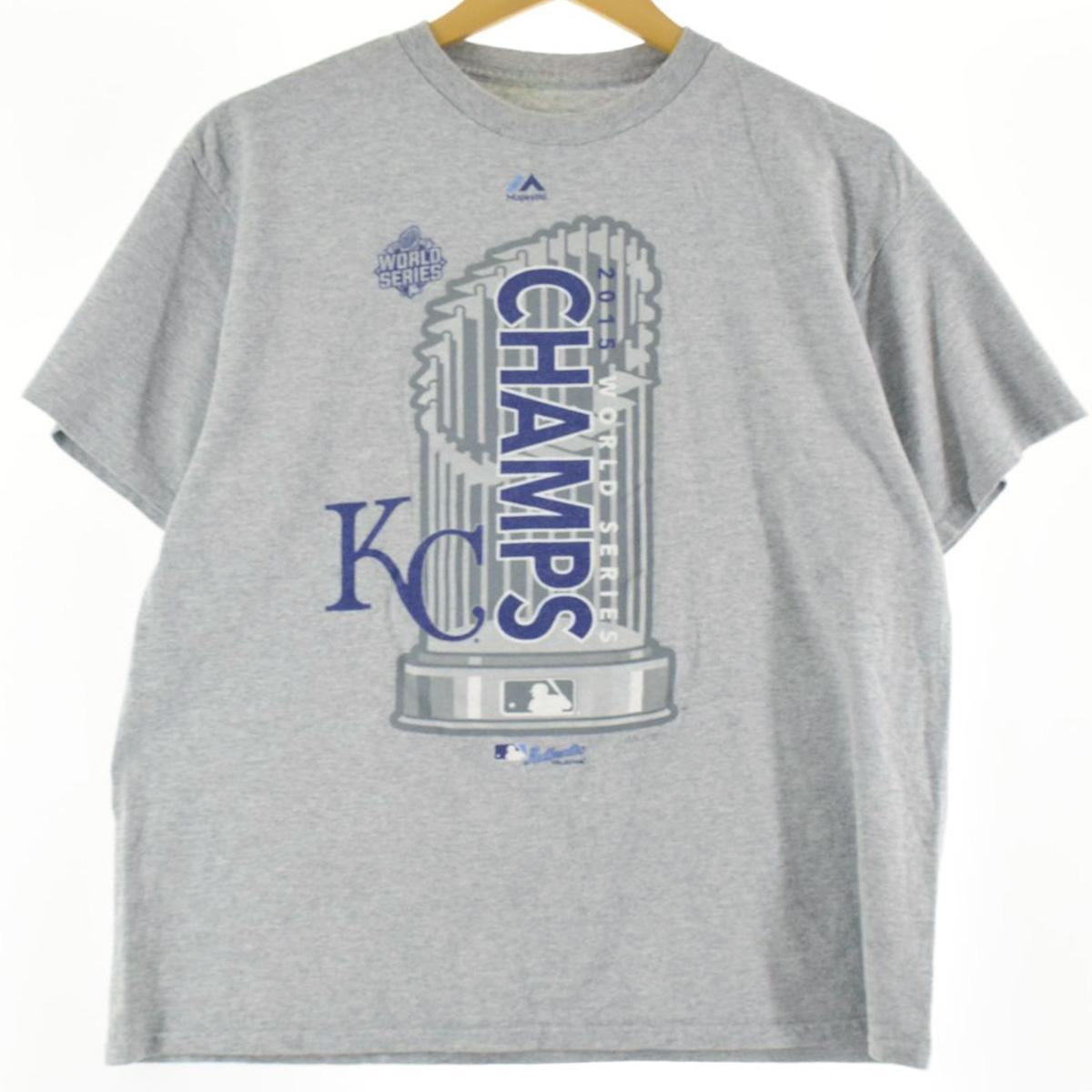 古着 Mlb Kansas City Royals カンザスシティロイヤルズ 15 World Series スポーツプリントtシャツ メンズm Eaa 2624 スポーツtシャツ 古着屋jam ジャム