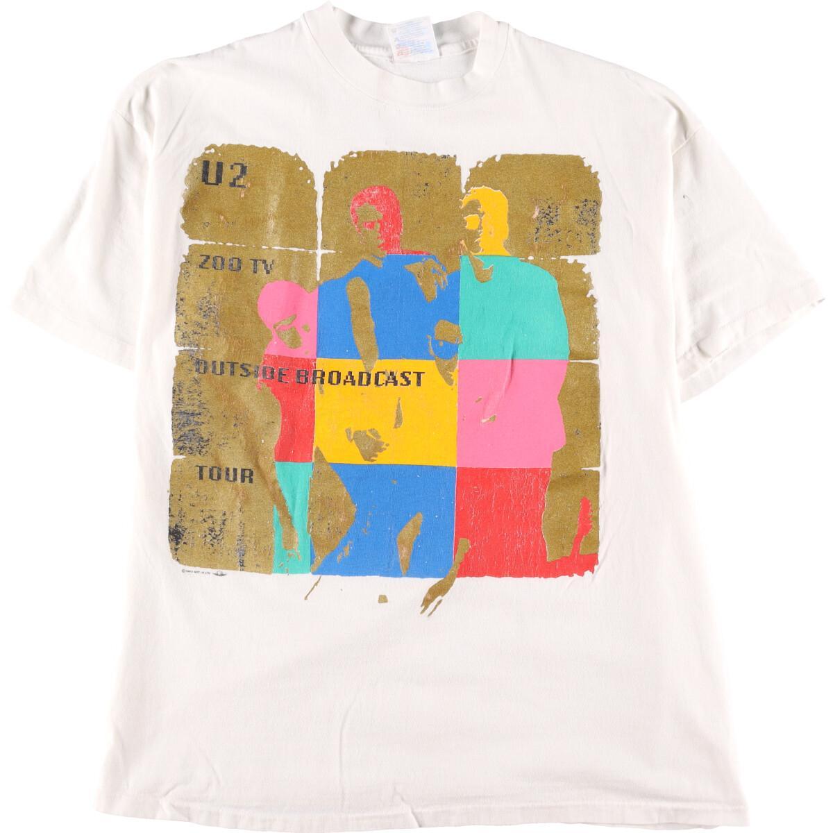 90年代 オリジナル ビンテージ U2 総柄 バンドTシャツ - connect.awe 即納翌日発送 【激レア】90年代 オリジナル ビンテージ METALLCA 総柄 バンドT Tシャツ/カットソー(半袖/袖なし)