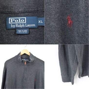 ラルフローレン Ralph Lauren POLO by Ralph Lauren ハイネック モックネック ハーフジップスウェットシャツ トレーナー メンズXL /wau0049 【中古】 【180730】