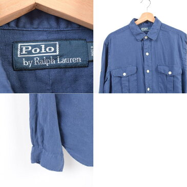 ラルフローレン Ralph Lauren POLO by Ralph Lauren 長袖 リネンシャツ メンズM /wat9740 【180802】【PD191018】【CS2003】【SS2006】