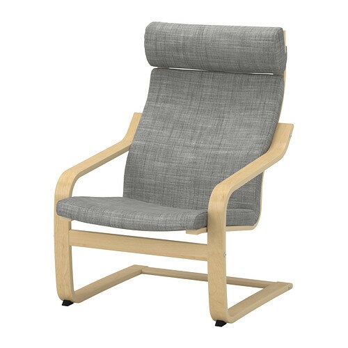 【★IKEA/イケア★】POANG アームチェア用クッション イースンダ グレー/302.795.24