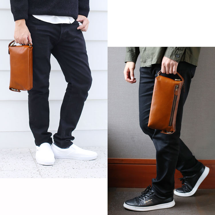 JamaleのJamale ［ジャマレ］ メンズ セカンド バッグ 日本製 オイル ヌメ革 2way バッグ ショルダーストラップ付き メンズバッグ【名入れ 可能】 ショルダーバッグ 斜めがけ かっこいい 上品 誕生日 父 ホワイトデー ギフト 4FB (07000034r)｜アングル2