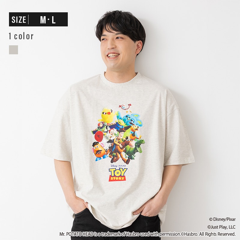 Rakuten - トイストーリー メンズ レディース 半袖 Tシャツ ユニセックス 綿100％ ワイド トップス 夏 M L [M便 1/1]