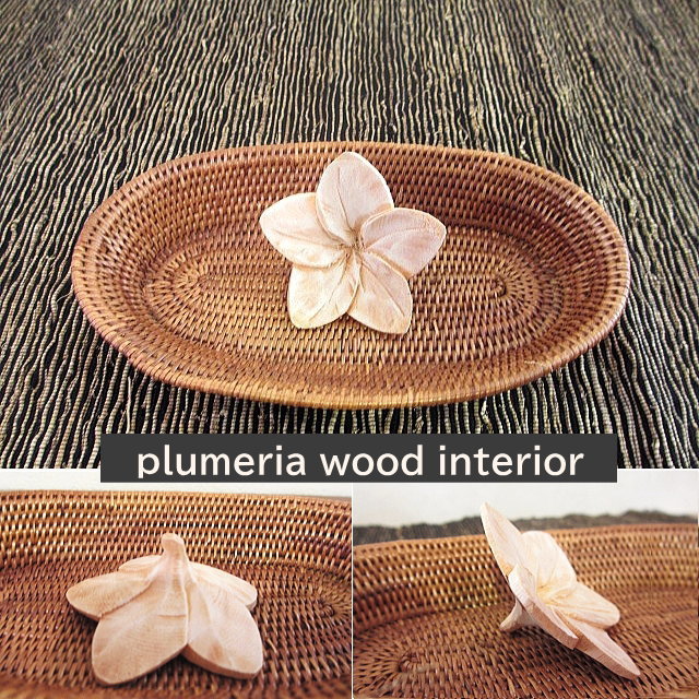プルメリア ウッド 造花 インテリア デコレーション 木製 フラワー リゾート 花飾り 南国 花 フェイク ..