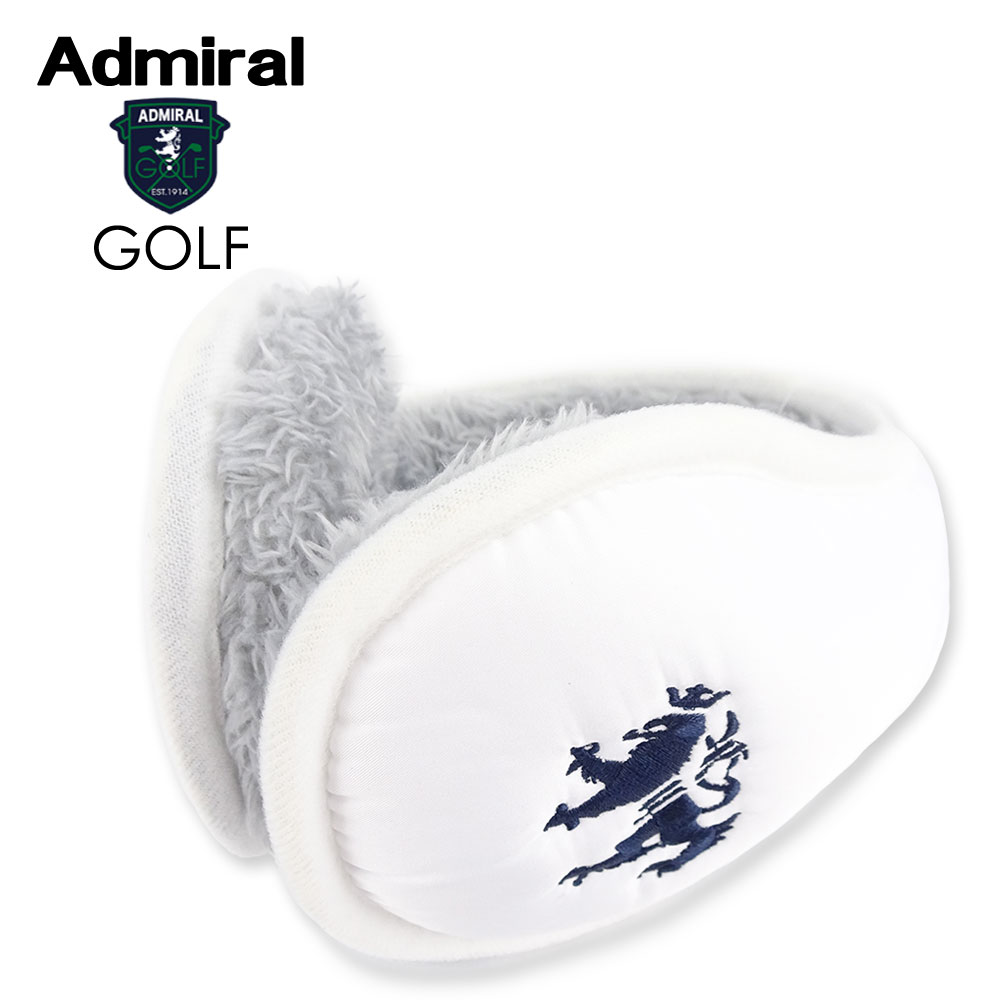 【クーポン利用で10%OFF】ADMIRAL GOLF アドミラルゴルフ イヤー マフ [ユニセックス] ADMB065F 【WHT 00 ／F】ホワイト ランパント ロゴ 刺繍 耳当て 小平智 畑岡奈紗 堀琴音 ギフト プレゼン…