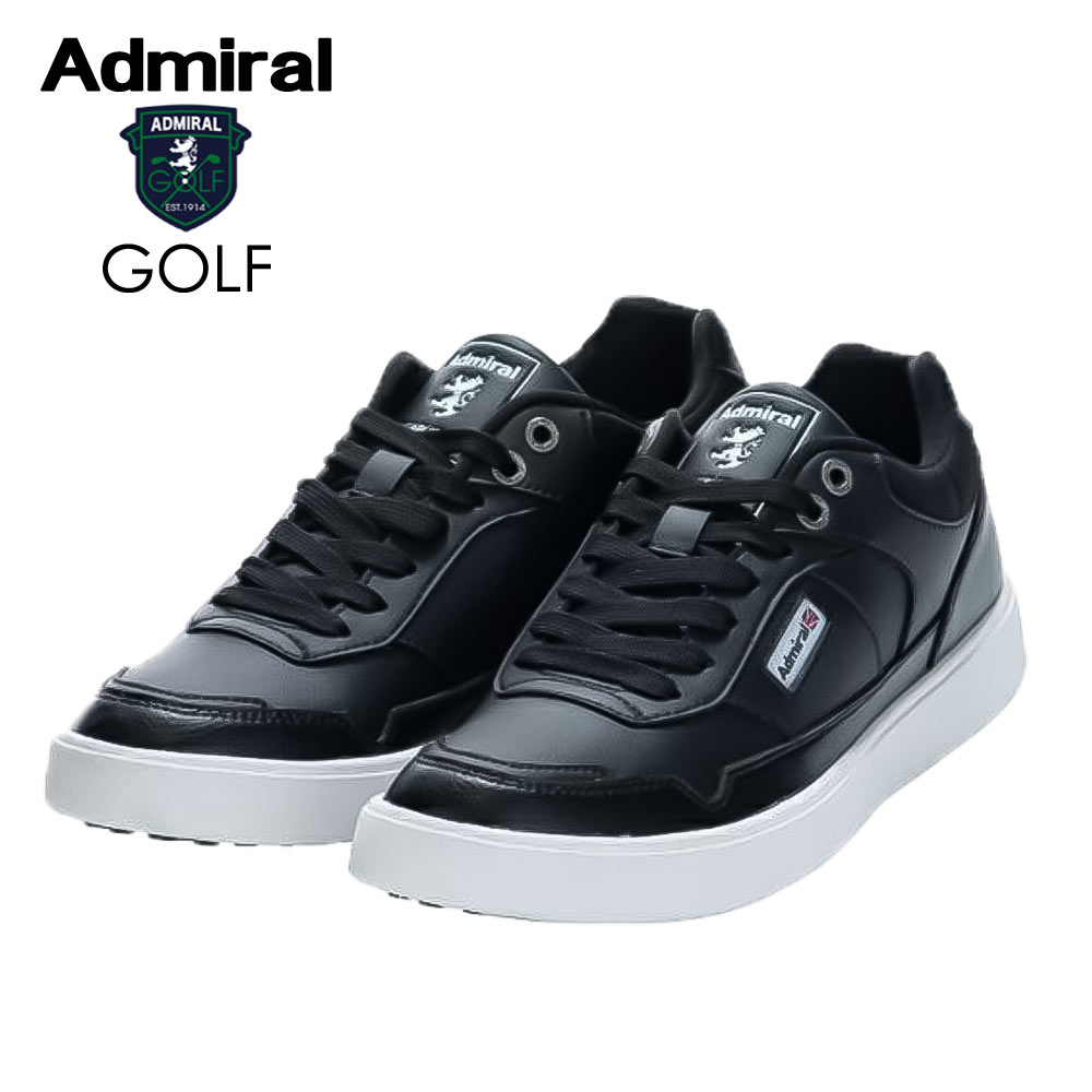 【40%OFF】ADMIRAL GOLF (アドミラル ゴルフ) ゴルフシューズ [ユニセックス] ADMS2A 【BLK(10)／26-28cm】 ブラック スパイクレスシューズ【メール便対応】【ギフト】