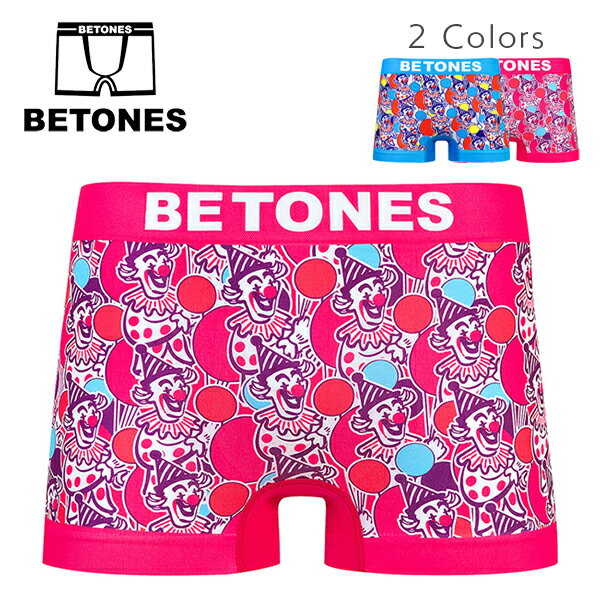 BETONES (ビトーンズ) ボクサーパンツ [メンズ] Mr.SUMMER TIME MST001 【PNK/BLU／F】 ピンク ブルー アンダーウェア 下着 ストレッチ ギフト プレゼント 【メール便無料】