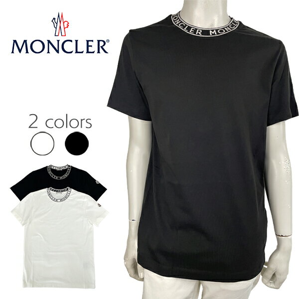 MONCLER (󥯥졼) Ⱦµ T [] 8C000248390T WHT/BLKSMLXL ۥ磻 ֥å 硼ȥ꡼ 롼ͥå 쥮顼եå ¹͢ʡ