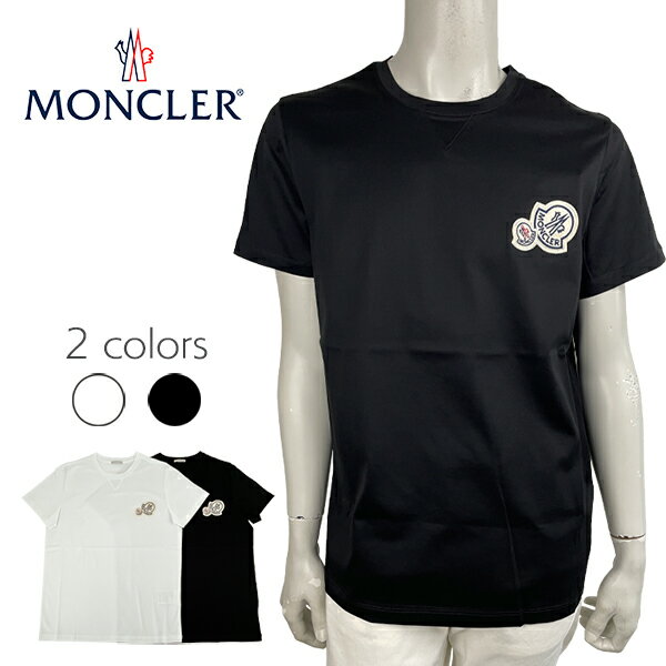 MONCLER(󥯥졼) Ⱦµ T [] 8C000588390Y WHT/BLKSMLXL ۥ磻 ֥å 硼ȥ꡼ 롼ͥå 쥮顼եå ¹͢ʡ