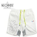 【50%OFF】NO COMMENT PARIS (ノーコメントパリ ) スポーツテックショーツ [メンズ] NCP-SPM0005 NC SPORTS TECH SHORTS 【WHT／S・M・L・XL】 THE ATHLEISURE LABEL アスレジャーレーベル ホワイト 撥水 吸水速乾 ゴルフ対応【メール便対応】